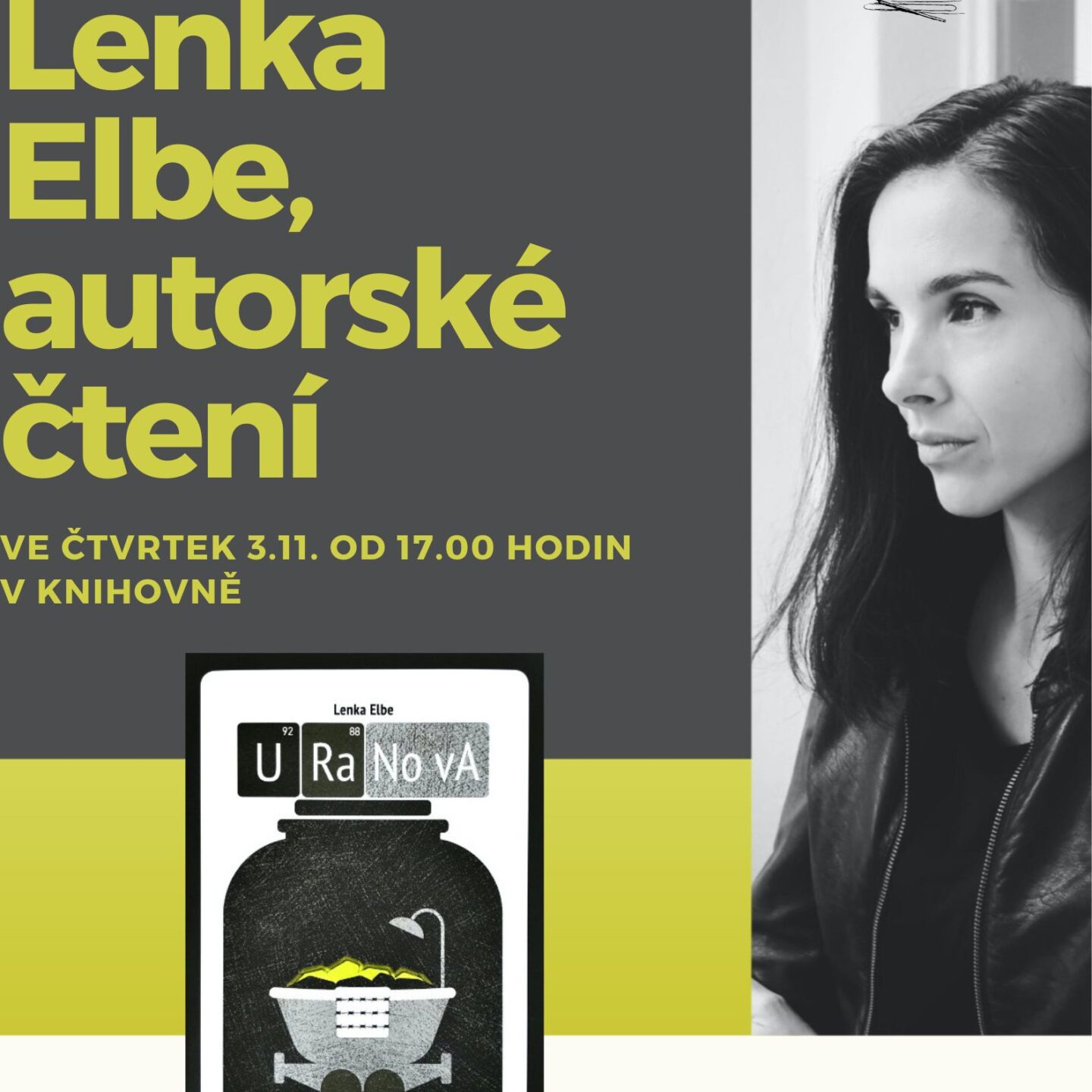 Lenka Elbe: autorské čtení z knihy U Ra No vA