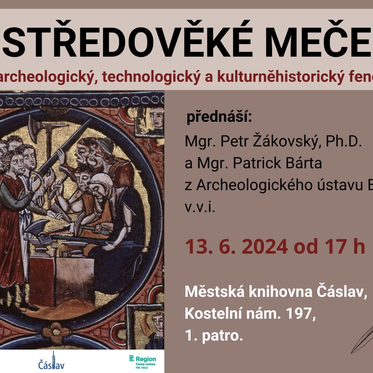 13.6.2024 přednáška STŘEDOVĚKÉ MEČE