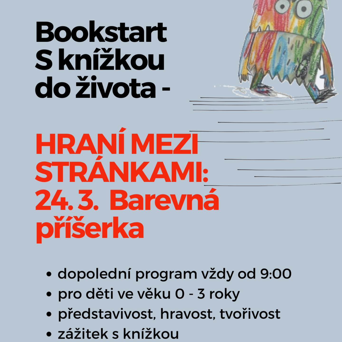 Bookstart – Hraní mezi stránkami 24.3.2025