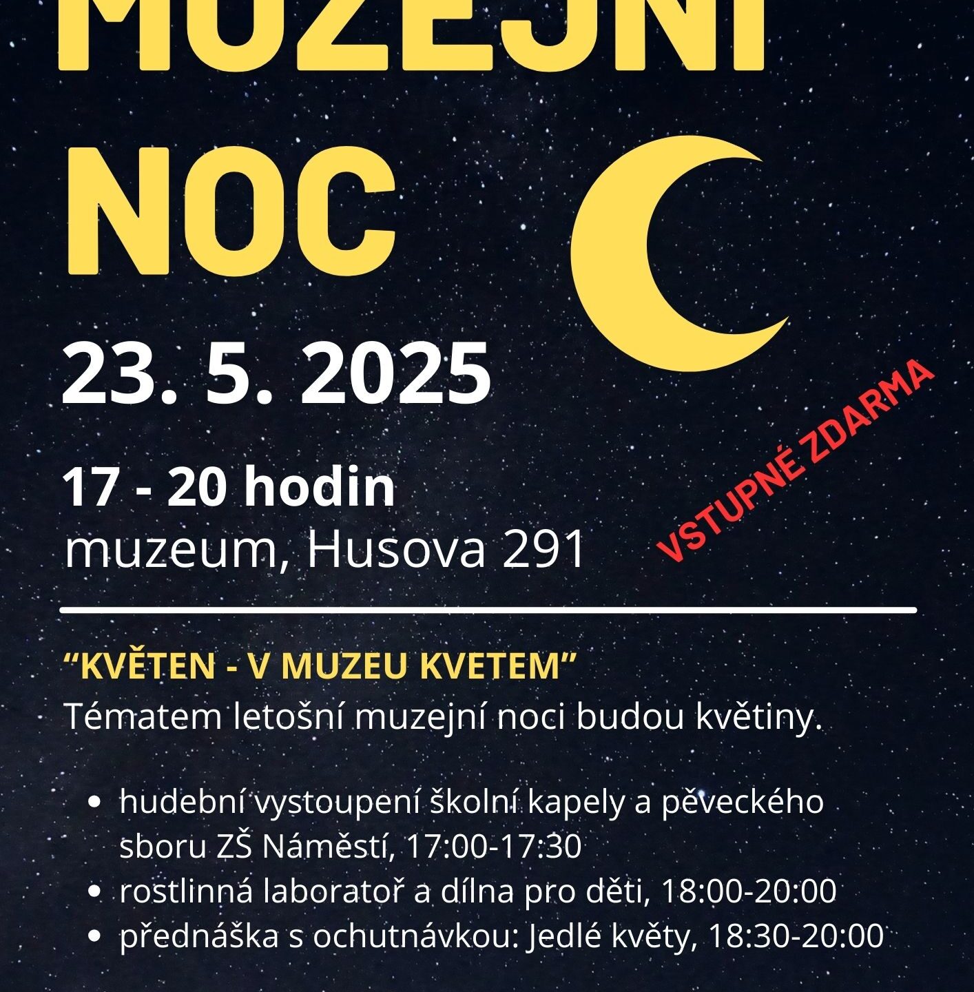 MUZEJNÍ NOC 23.5.2025
