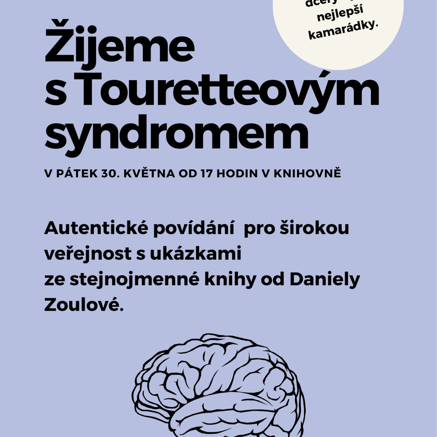 Přednáška „Žijeme s Touretteovým syndromem“ 30.5.2025