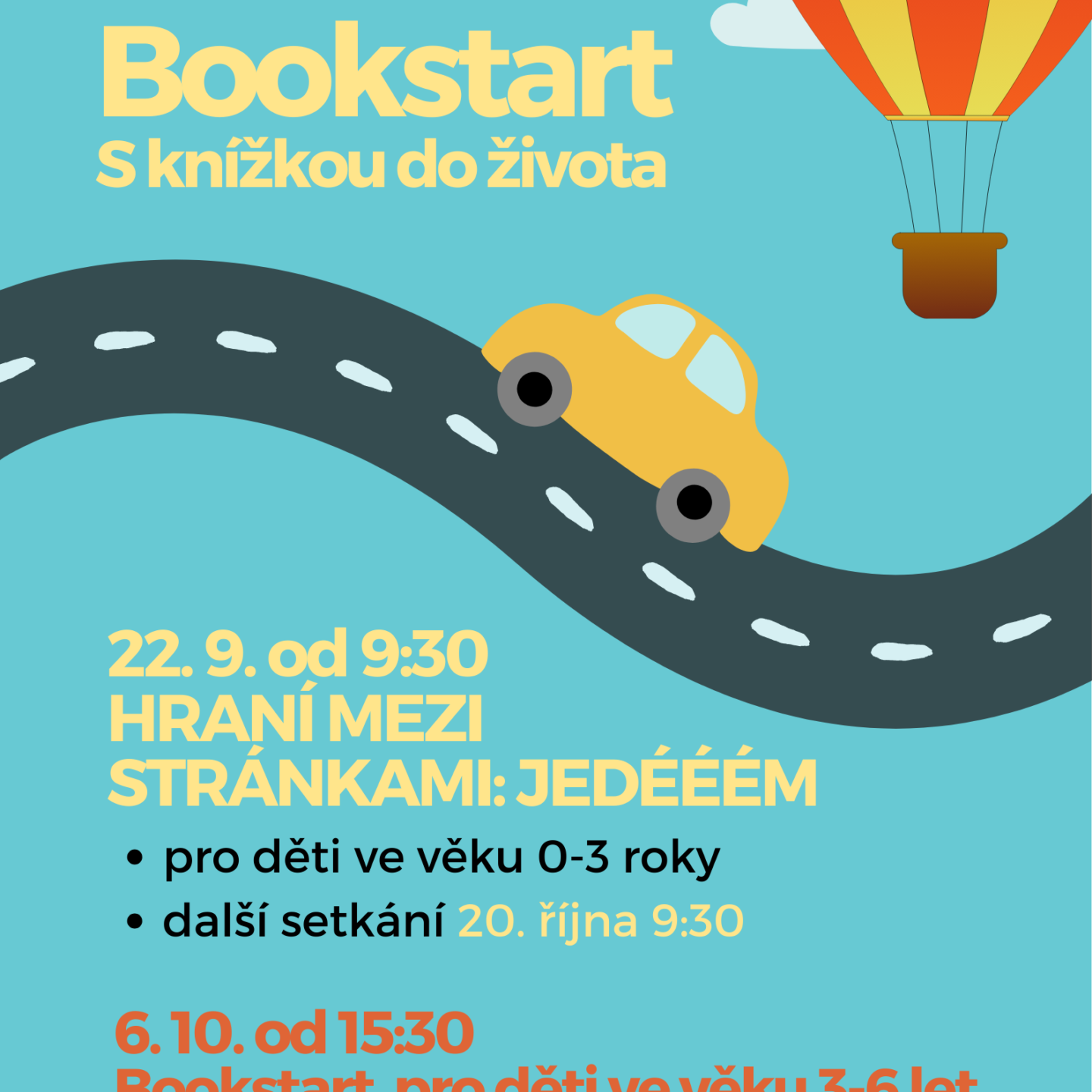Bookstart 22.9.2025 – Hraní mezi stránkami: Jedééém