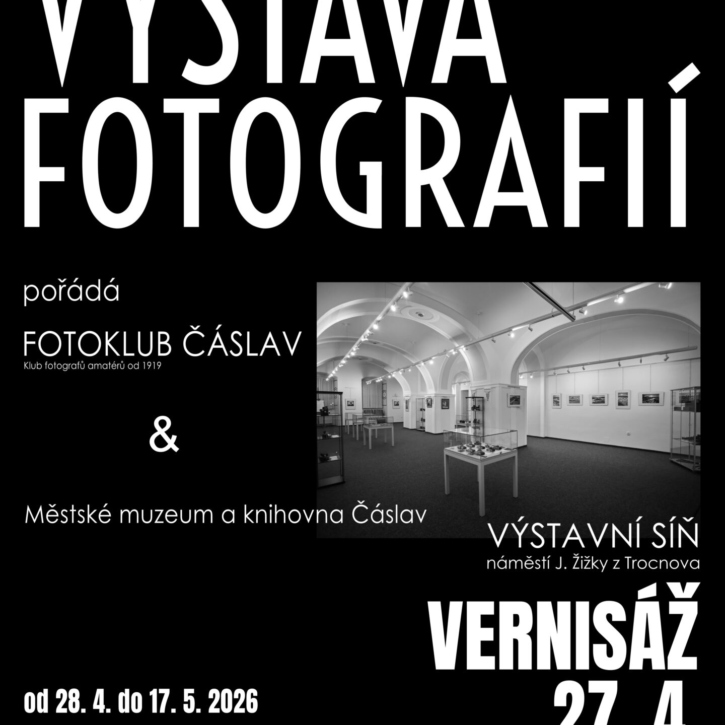 Výstava fotografií Fotoklubu Čáslav