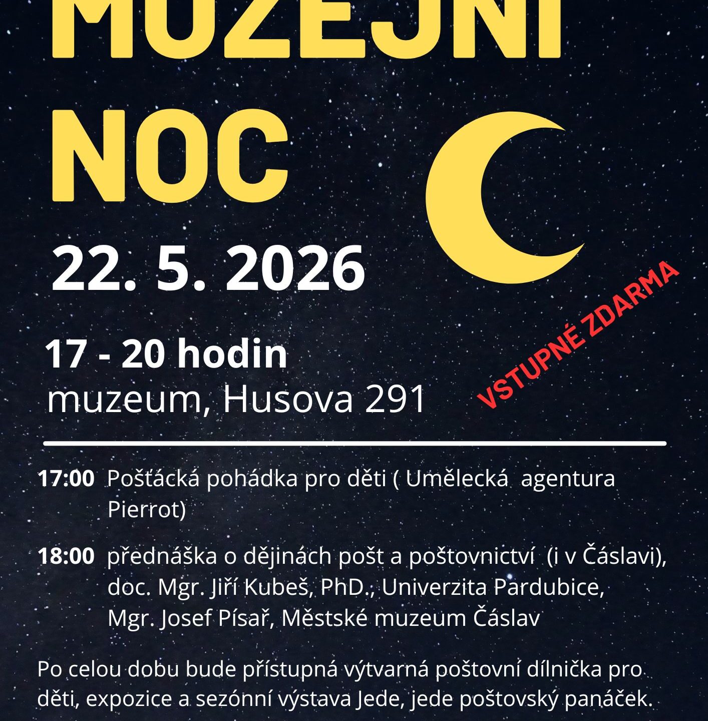 MUZEJNÍ NOC 22.5.2026