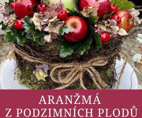 Aranžmá z podzimních plodů, hlaste se do 13.9.2026