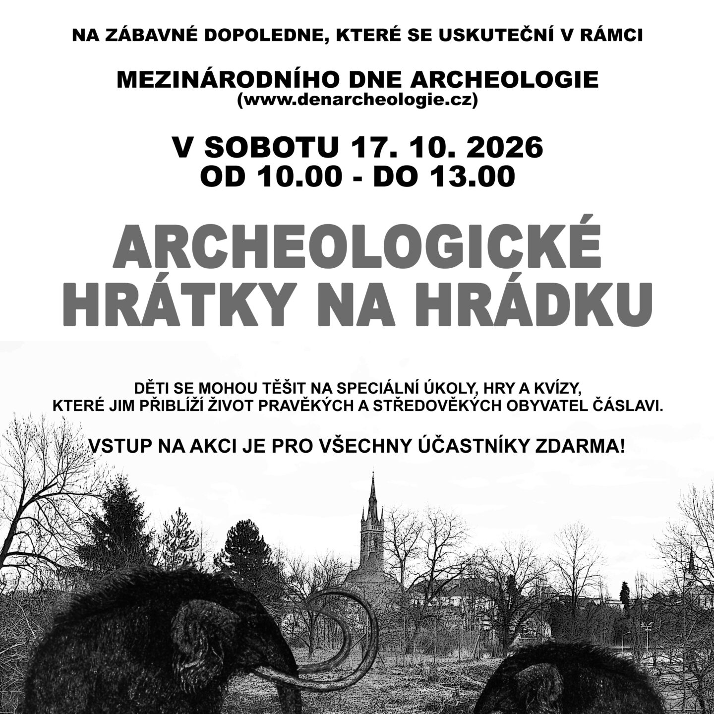 Archeologické hrátky na Hrádku 17.10.2026
