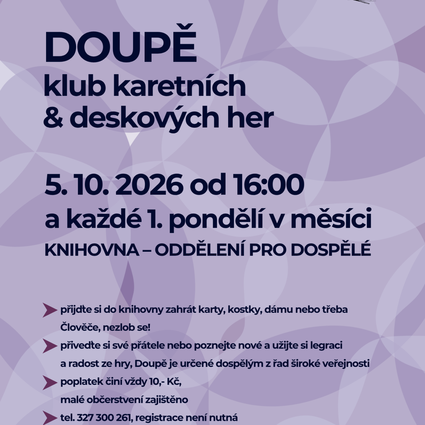 DOUPĚ – klub karetních a deskových her